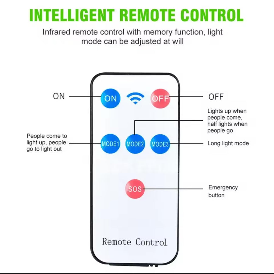 Lámpara Solar Led 616B con luz Blanco fr